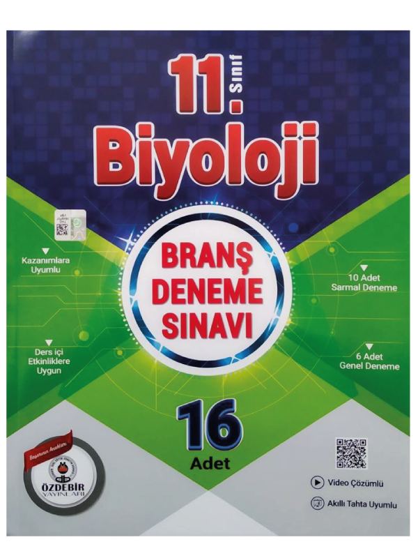 11.Sınıf Biyoloji 16 Branş Deneme Sınavı 11.Sınıf Biyoloji 16 Branş Deneme Sınavı