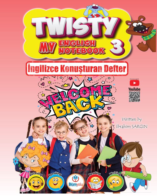 3. Sınıf Twisty My English Book İngilizce Konuşturan Defter