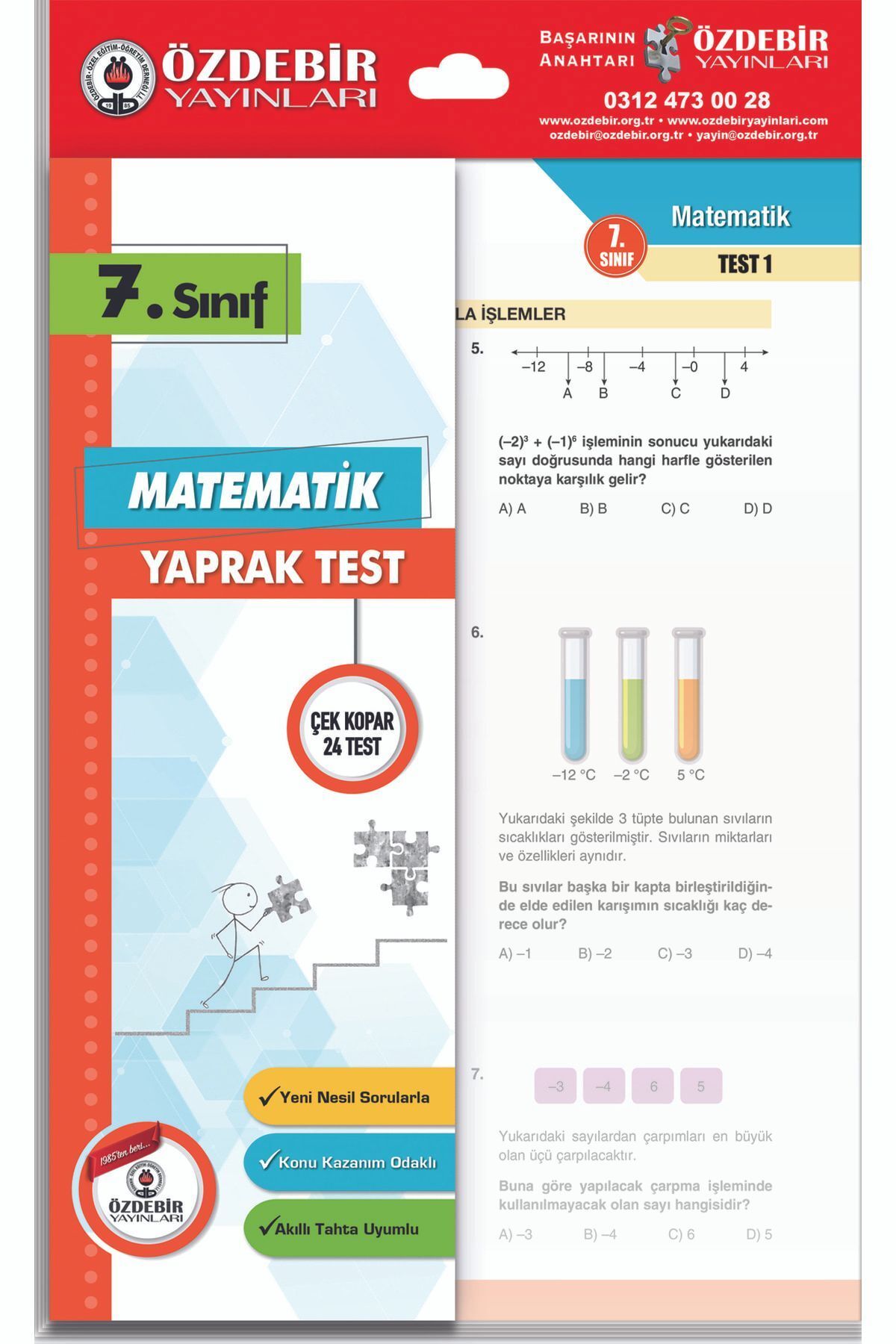 7.sınıf Matematik Yaprak Test 7.sınıf Matematik Yaprak Test