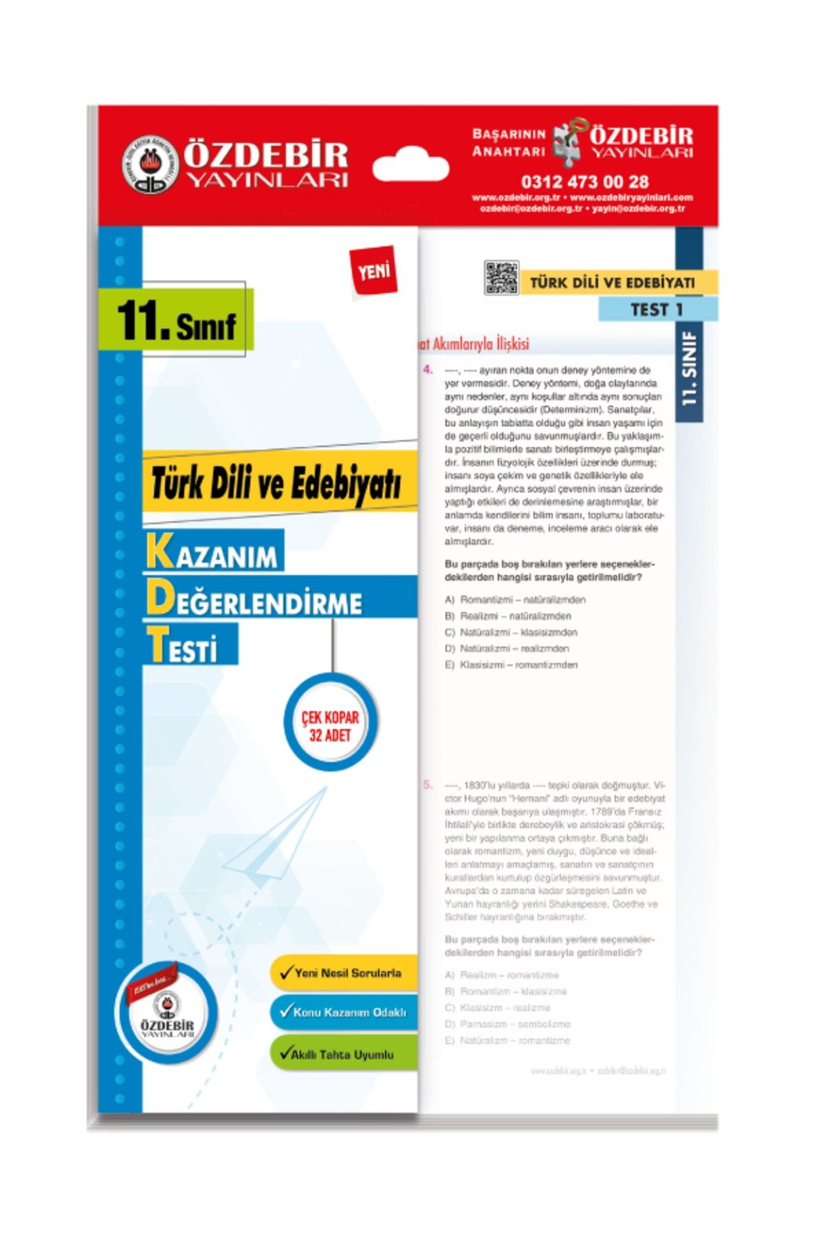 11.Sınıf Türk Dili Ve Edebiyatı Yaprak Test