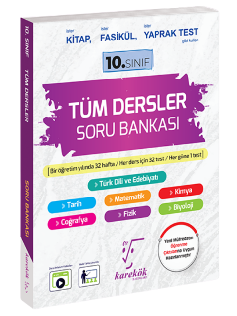 10.Sınıf Tüm Dersler Soru Bankası