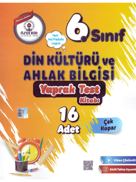 6.Sınıf Din Kültürü ve Ahlak Bilgisi Yaprak Test