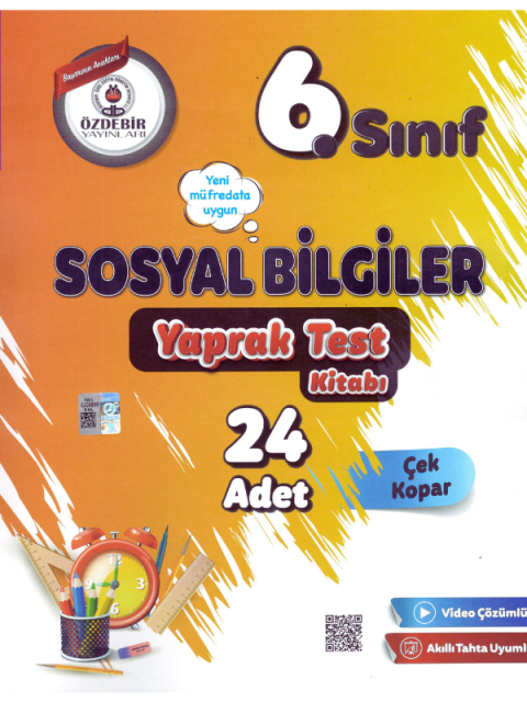 6.sınıf Sosyal Bilimler Yaprak Test