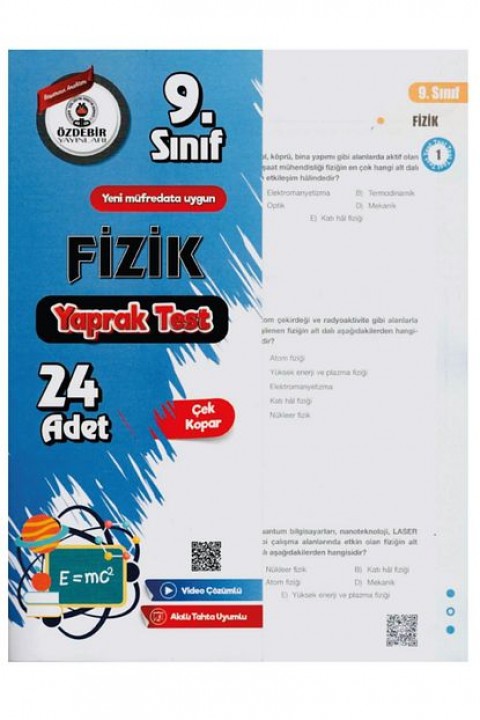 9.Sınıf Fizik Yaprak Test