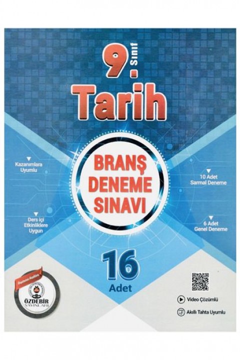 9.Sınıf Güncel Baskı 16X16 Tarih Branş Deneme