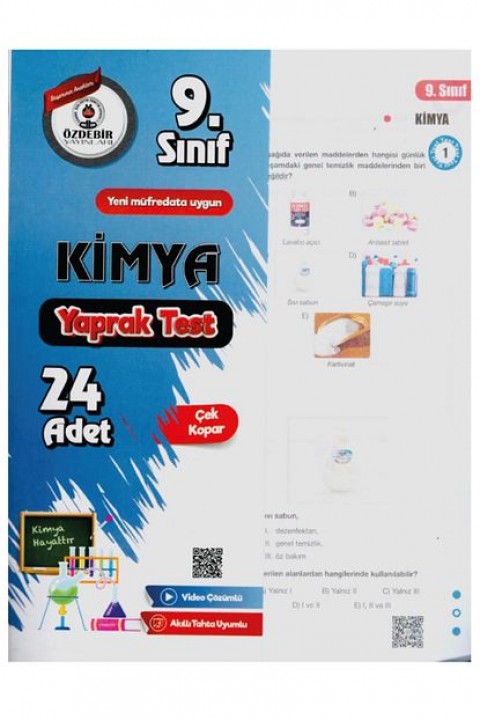 9.Sınıf Kimya Yaprak Test