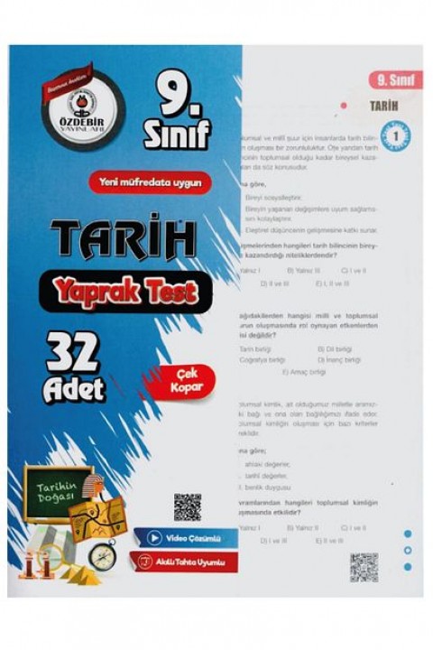 9.Sınıf Tarih Yaprak Test