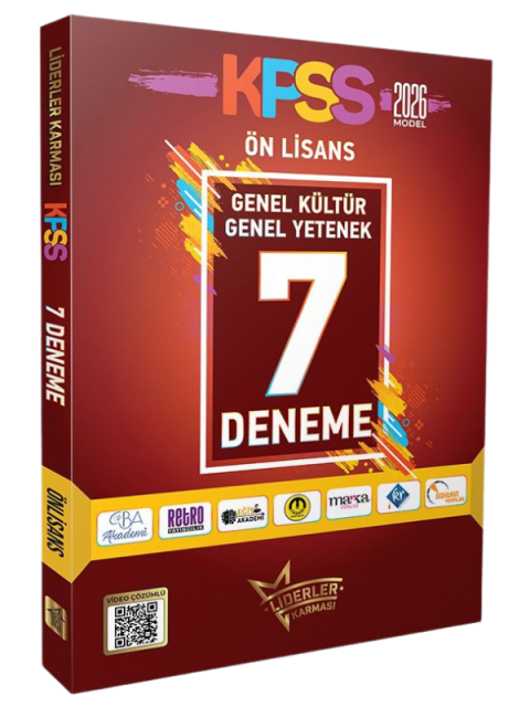 KPSS Genel Kültür Genel Yetenek Ön Lisans 7 Deneme