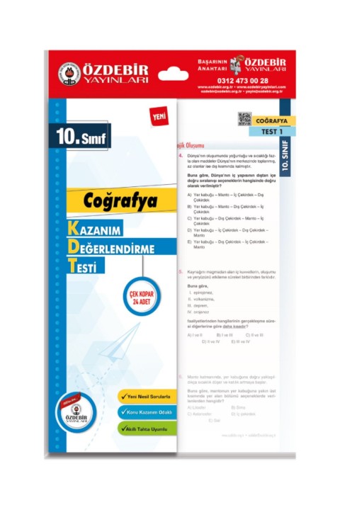 10.Sınıf Coğrafya Yaprak Test