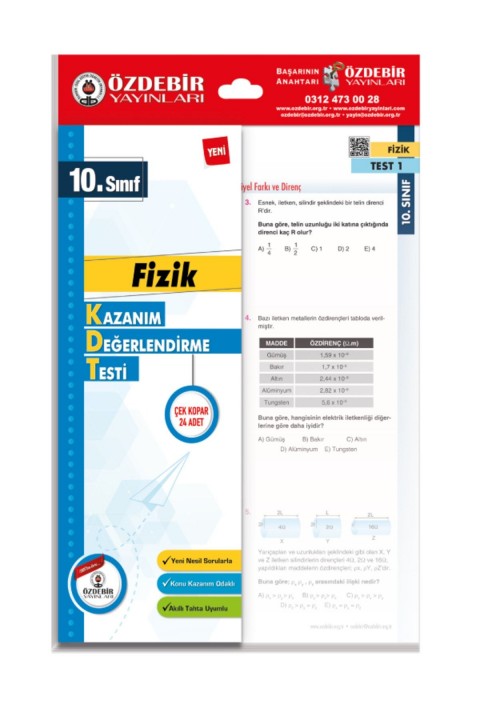 10.Sınıf Fizik Yaprak Test