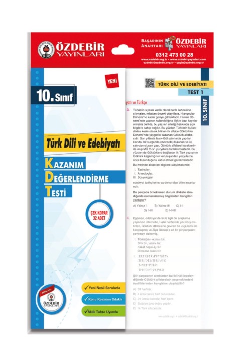 10.Sınıf Türk Dili ve Edebiyatı Yaprak Test