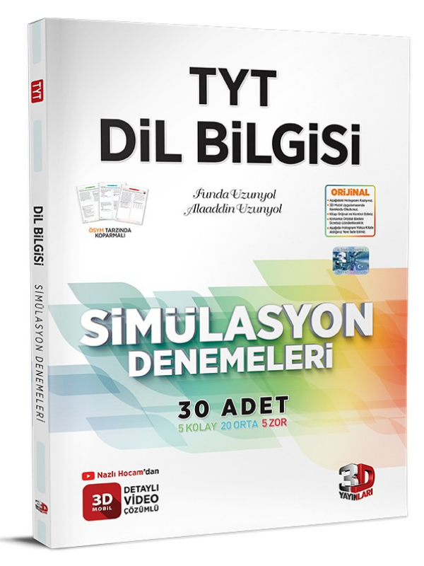 TYT 3D Simülasyon Dilbilgisi Denemeleri TYT 3D Simülasyon Dilbilgisi Denemeleri